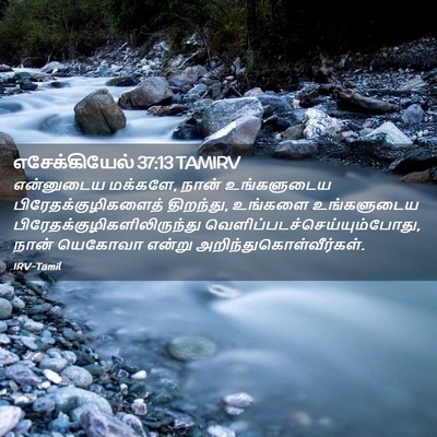 Picture 02 - எசேக்கியேல் 37:13 TAMIRV - என்னுடைய மக்களே, - Bible Verse Picture