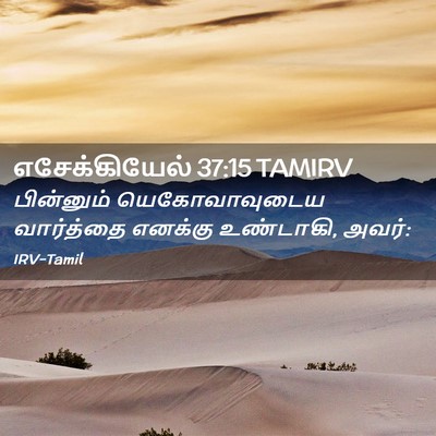 Picture 02 - எசேக்கியேல் 37:15 TAMIRV - பின்னும் - Bible Verse Picture