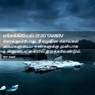 Picture 02 - எசேக்கியேல் 37:20 TAMIRV - சொல்லும்போது, நீ - Bible Verse Picture