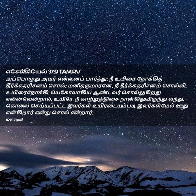 Picture 02 - எசேக்கியேல் 37:9 TAMIRV - அப்பொழுது அவர் - Bible Verse Picture