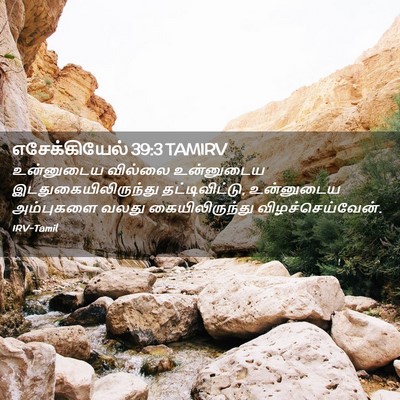 Picture 02 - எசேக்கியேல் 39:3 TAMIRV - உன்னுடைய வில்லை - Bible Verse Picture