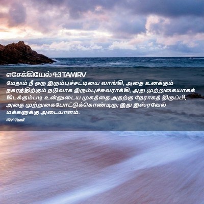 Picture 02 - எசேக்கியேல் 4:3 TAMIRV - மேலும் நீ ஒரு - Bible Verse Picture