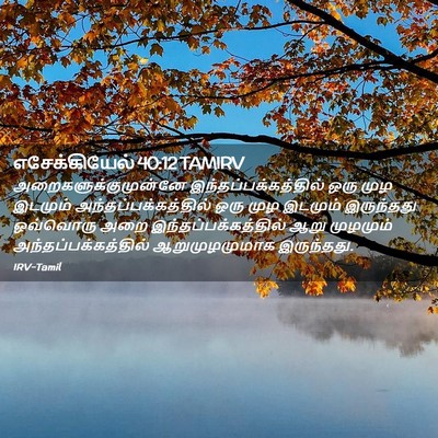 Picture 02 - எசேக்கியேல் 40:12 TAMIRV - அறைகளுக்குமுன்னே - Bible Verse Picture