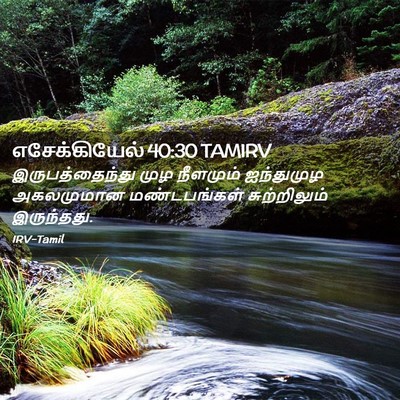 Picture 02 - எசேக்கியேல் 40:30 TAMIRV - இருபத்தைந்து முழ - Bible Verse Picture