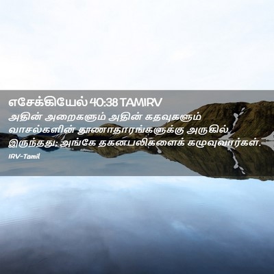 Picture 02 - எசேக்கியேல் 40:38 TAMIRV - அதின் அறைகளும் - Bible Verse Picture