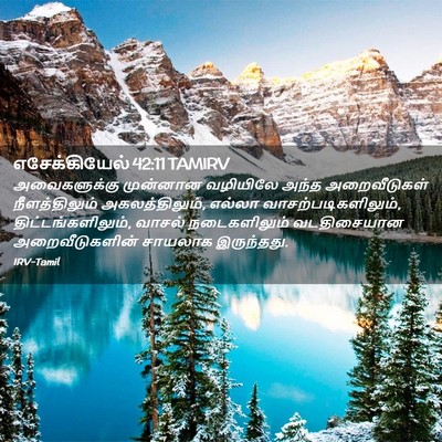 Picture 02 - எசேக்கியேல் 42:11 TAMIRV - அவைகளுக்கு - Bible Verse Picture