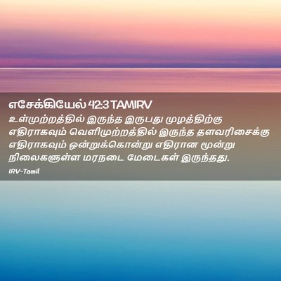 Picture 02 - எசேக்கியேல் 42:3 TAMIRV - உள்முற்றத்தில் - Bible Verse Picture