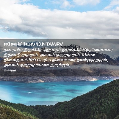 Picture 02 - எசேக்கியேல் 43:14 TAMIRV - தரையில் இருக்கிற - Bible Verse Picture