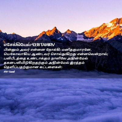Picture 02 - எசேக்கியேல் 43:18 TAMIRV - பின்னும் அவர் - Bible Verse Picture