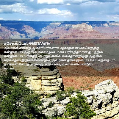 Picture 02 - எசேக்கியேல் 44:13 TAMIRV - அவர்கள் எனக்கு - Bible Verse Picture