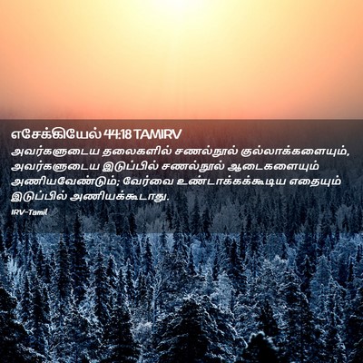 Picture 02 - எசேக்கியேல் 44:18 TAMIRV - அவர்களுடைய - Bible Verse Picture