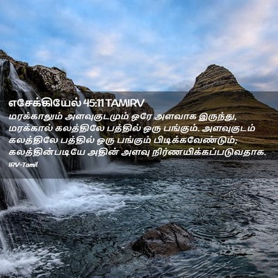 Picture 02 - எசேக்கியேல் 45:11 TAMIRV - மரக்காலும் - Bible Verse Picture