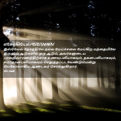 Picture 02 - எசேக்கியேல் 45:15 TAMIRV - இஸ்ரவேல் - Bible Verse Picture