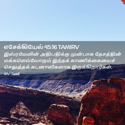 Picture 02 - எசேக்கியேல் 45:16 TAMIRV - இஸ்ரவேலின் - Bible Verse Picture