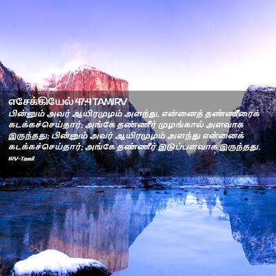 Picture 02 - எசேக்கியேல் 47:4 TAMIRV - பின்னும் அவர் - Bible Verse Picture