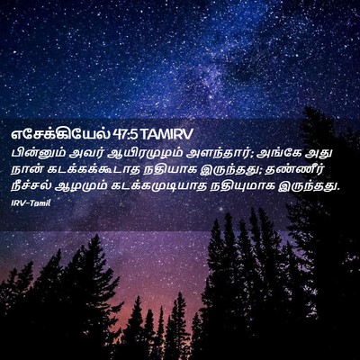 Picture 02 - எசேக்கியேல் 47:5 TAMIRV - பின்னும் அவர் - Bible Verse Picture