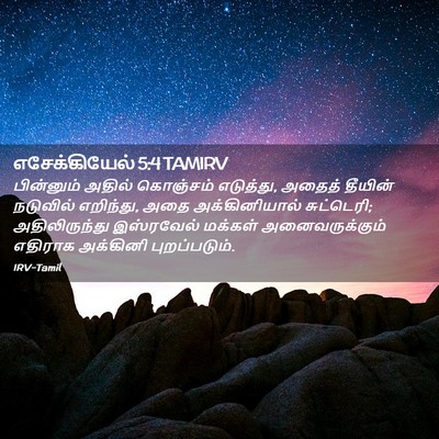 Picture 02 - எசேக்கியேல் 5:4 TAMIRV - பின்னும் அதில் - Bible Verse Picture