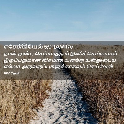 Picture 02 - எசேக்கியேல் 5:9 TAMIRV - நான் முன்பு - Bible Verse Picture
