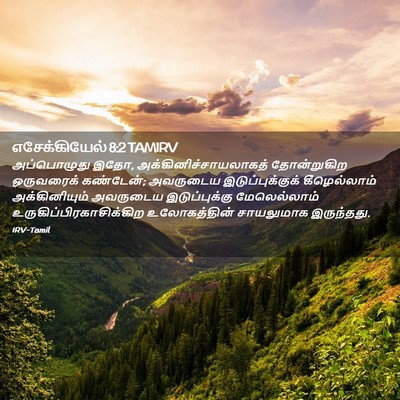 Picture 02 - எசேக்கியேல் 8:2 TAMIRV - அப்பொழுது இதோ, - Bible Verse Picture