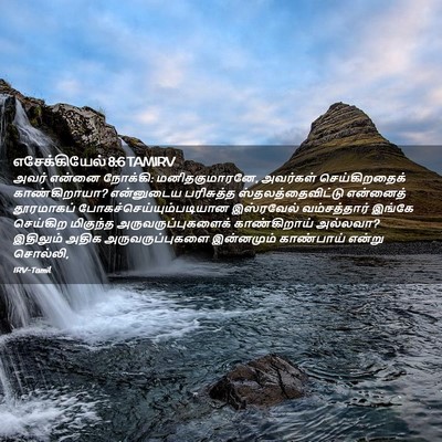 Picture 02 - எசேக்கியேல் 8:6 TAMIRV - அவர் என்னை நோக்கி: - Bible Verse Picture