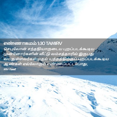 Picture 02 - எண்ணாகமம் 1:30 TAMIRV - செபுலோன் - Bible Verse Picture