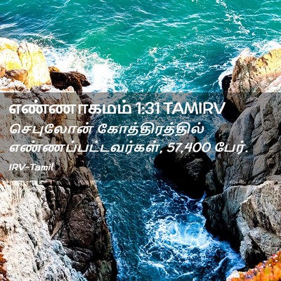 Picture 02 - எண்ணாகமம் 1:31 TAMIRV - செபுலோன் - Bible Verse Picture