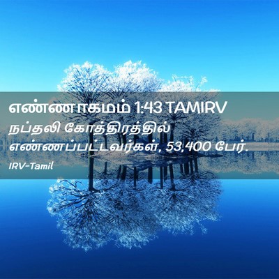 Picture 02 - எண்ணாகமம் 1:43 TAMIRV - நப்தலி - Bible Verse Picture