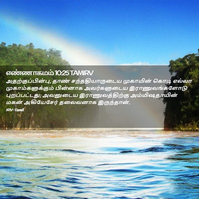 Picture 02 - எண்ணாகமம் 10:25 TAMIRV - அதற்குப்பின்பு, - Bible Verse Picture