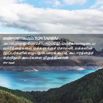 Picture 02 - எண்ணாகமம் 11:24 TAMIRV - அப்பொழுது மோசே - Bible Verse Picture