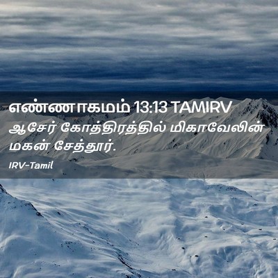 Picture 02 - எண்ணாகமம் 13:13 TAMIRV - ஆசேர் - Bible Verse Picture