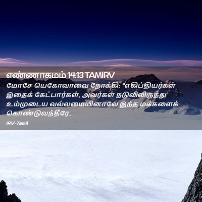 Picture 02 - எண்ணாகமம் 14:13 TAMIRV - மோசே யெகோவாவை - Bible Verse Picture