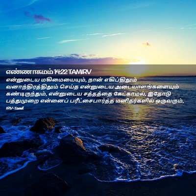 Picture 02 - எண்ணாகமம் 14:22 TAMIRV - என்னுடைய - Bible Verse Picture