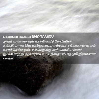 Picture 02 - எண்ணாகமம் 16:10 TAMIRV - அவர் உன்னையும் - Bible Verse Picture