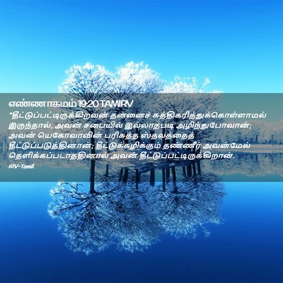 Picture 02 - எண்ணாகமம் 19:20 TAMIRV -  - Bible Verse Picture