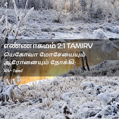 Picture 02 - எண்ணாகமம் 2:1 TAMIRV - யெகோவா மோசேயையும் - Bible Verse Picture