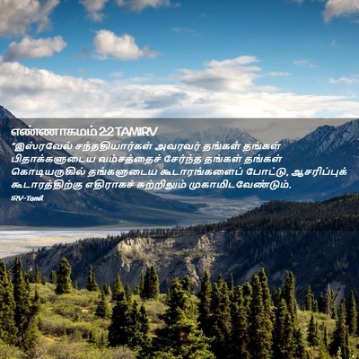 Picture 02 - எண்ணாகமம் 2:2 TAMIRV - “இஸ்ரவேல் - Bible Verse Picture