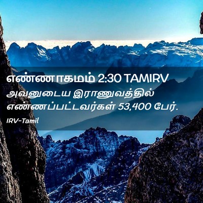 Picture 02 - எண்ணாகமம் 2:30 TAMIRV - அவனுடைய - Bible Verse Picture