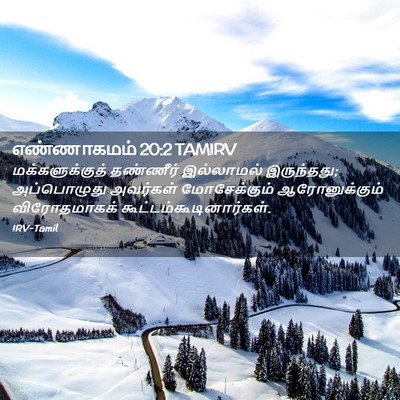Picture 02 - எண்ணாகமம் 20:2 TAMIRV - மக்களுக்குத் - Bible Verse Picture