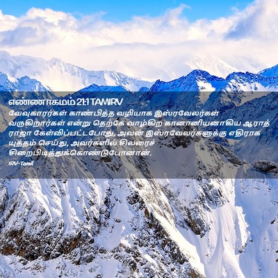 Picture 02 - எண்ணாகமம் 21:1 TAMIRV - வேவுகாரர்கள் - Bible Verse Picture