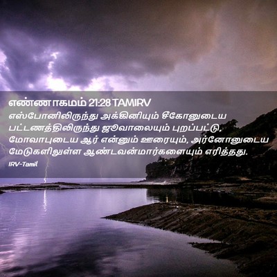 Picture 02 - எண்ணாகமம் 21:28 TAMIRV - எஸ்போனிலிருந்து - Bible Verse Picture