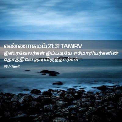 Picture 02 - எண்ணாகமம் 21:31 TAMIRV - இஸ்ரவேலர்கள் - Bible Verse Picture