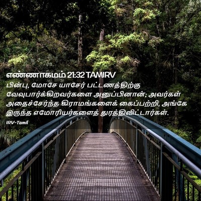 Picture 02 - எண்ணாகமம் 21:32 TAMIRV - பின்பு, மோசே - Bible Verse Picture