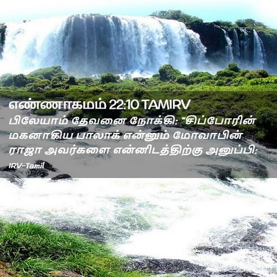 Picture 02 - எண்ணாகமம் 22:10 TAMIRV - பிலேயாம் தேவனை - Bible Verse Picture
