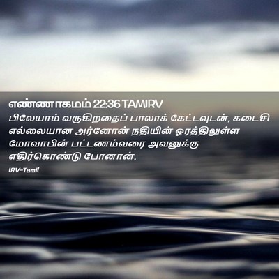 Picture 02 - எண்ணாகமம் 22:36 TAMIRV - பிலேயாம் - Bible Verse Picture
