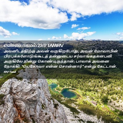 Picture 02 - எண்ணாகமம் 23:17 TAMIRV - அவனிடத்திற்கு - Bible Verse Picture