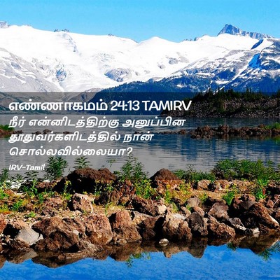 Picture 02 - எண்ணாகமம் 24:13 TAMIRV - நீர் - Bible Verse Picture