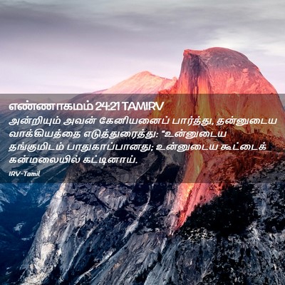 Picture 02 - எண்ணாகமம் 24:21 TAMIRV - அன்றியும் அவன் - Bible Verse Picture