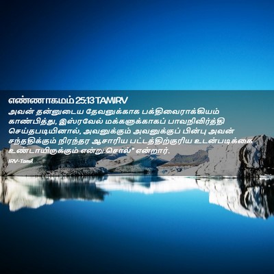 Picture 02 - எண்ணாகமம் 25:13 TAMIRV - அவன் தன்னுடைய - Bible Verse Picture