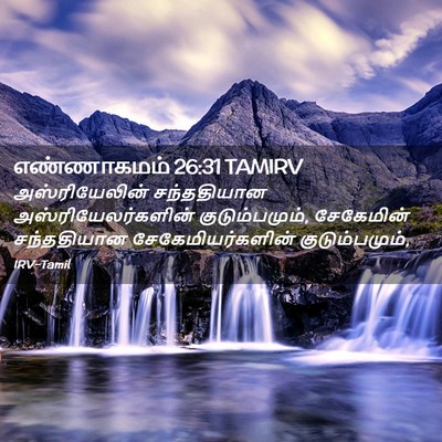 Picture 02 - எண்ணாகமம் 26:31 TAMIRV - அஸ்ரியேலின் - Bible Verse Picture
