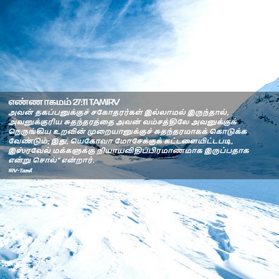 Picture 02 - எண்ணாகமம் 27:11 TAMIRV - அவன் - Bible Verse Picture